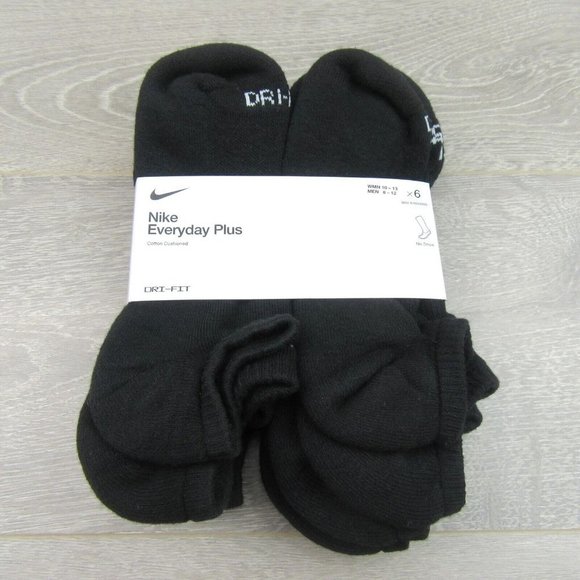 Nike Everyday Plus Cushion No Show Socks 6 Pack Mens Size 8-12 NEW - Picture 2 of 8